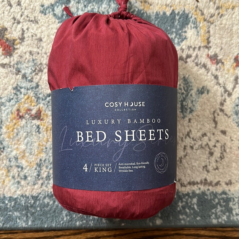 Cosy House Luxury Bamboo King Sheets